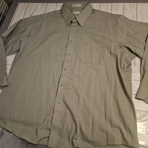 Pierre Cardin Shirt Mens Extra Large Button Down Long Sleeve Pocket Classic Dres